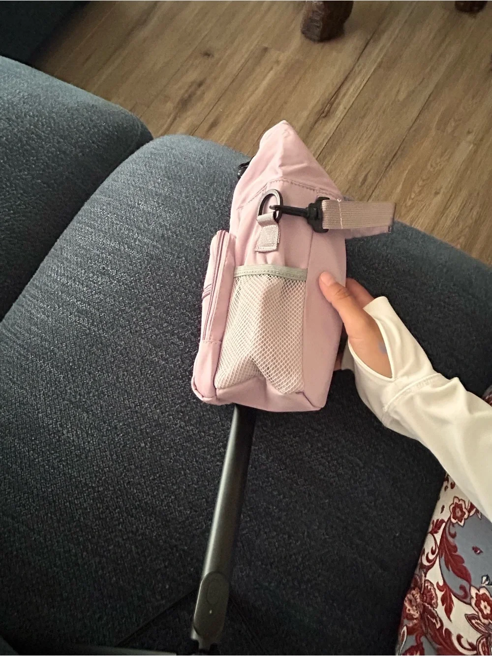Compact Pink Crossbody Waterbottle Bag -